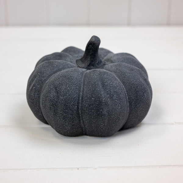 Grey Ceramic Pumpkin