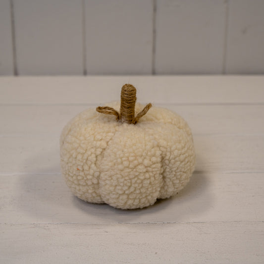 Cream Fabric Pumpkin