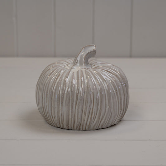 Glazed Ceramic Pumpkin
