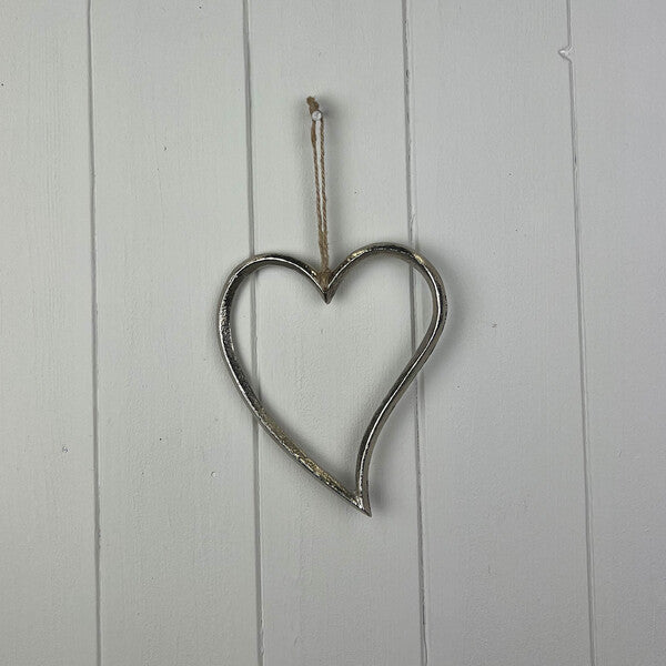 Silver Metal Hearts