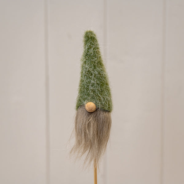Green Woolly Gonk With Pick