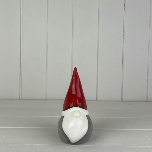 Grey/Red Ceramic Gonk