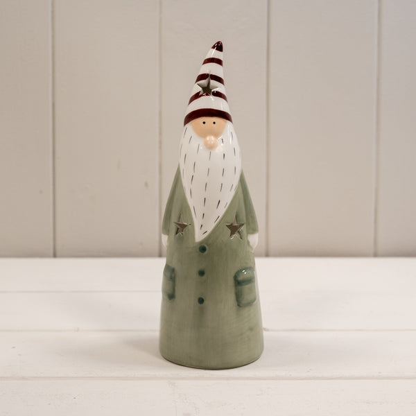 Light Green/White Ceramic Gonk Decoration
