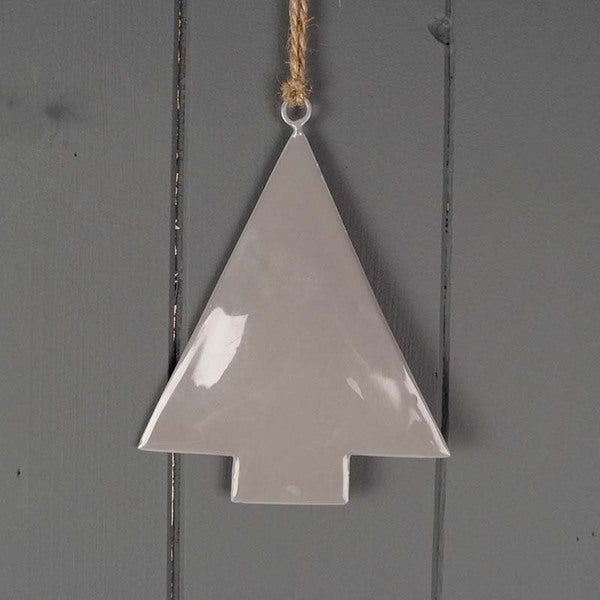 Hanging Grey Enamelled Tree