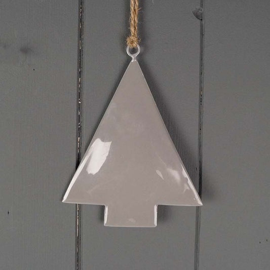 Hanging Grey Enamelled Tree