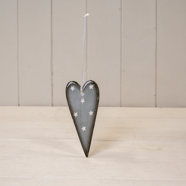 Hanging Heart Grey