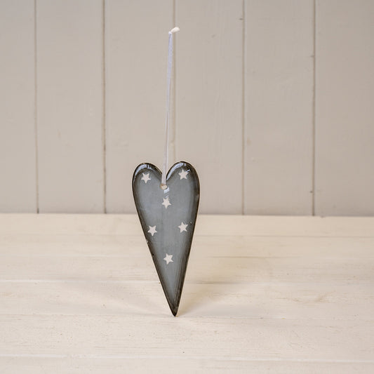 Hanging Heart Grey