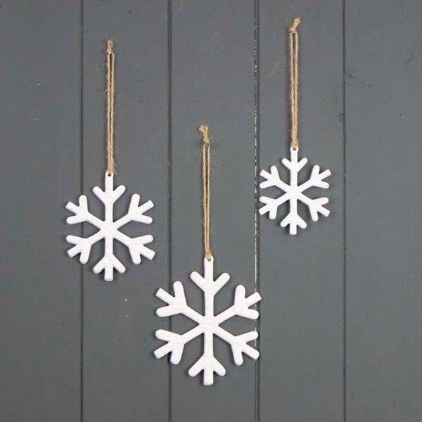 Hanging White Snowflake