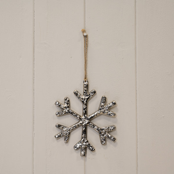 Metal Hanging Snowflake