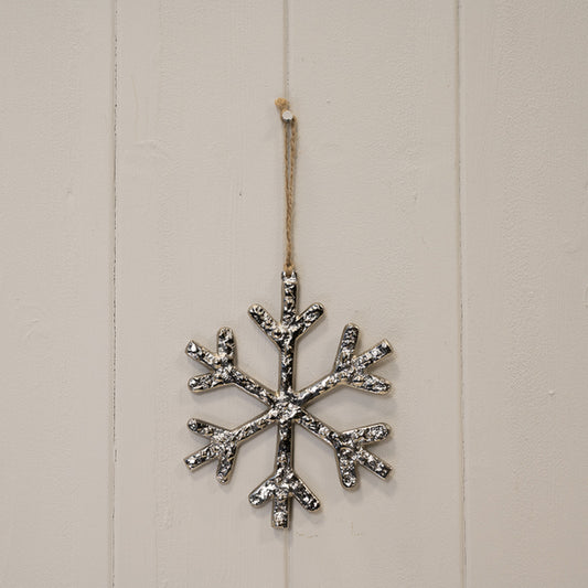Metal Hanging Snowflake