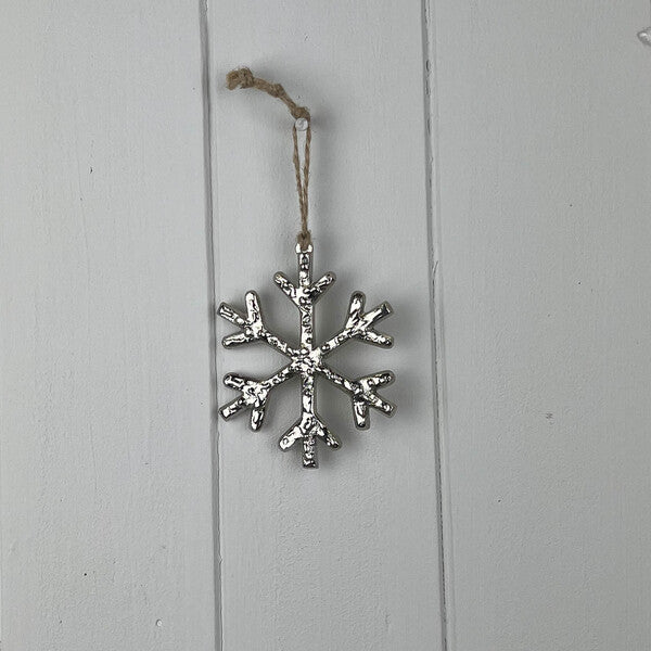 Metal Hanging Snowflake