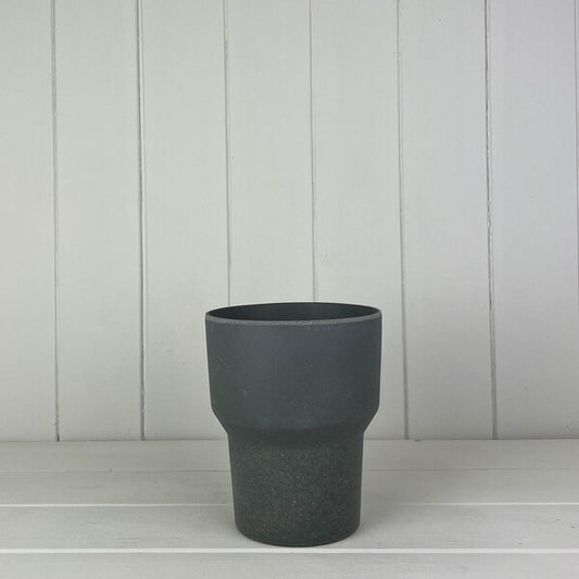 Earthy Anthracite Bamboo Minimalist Orchid Pot