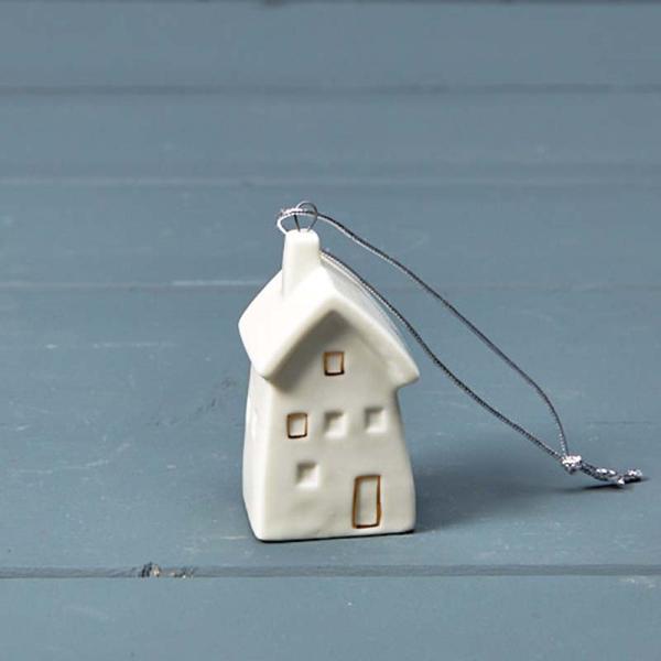 Hanging ceramic house