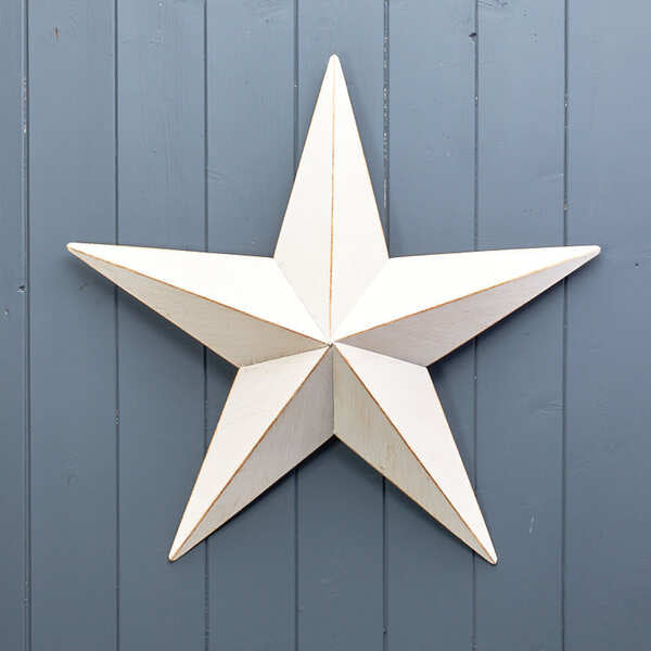 White Metal Star