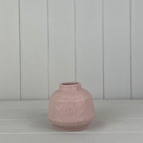 Glazed Pastel Pink Vase
