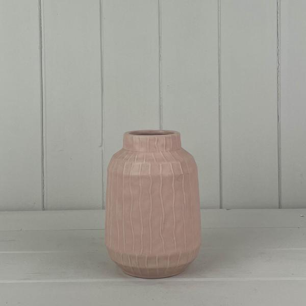 Glazed Pastel Pink Vase