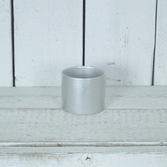 Metallic Silver Planter
