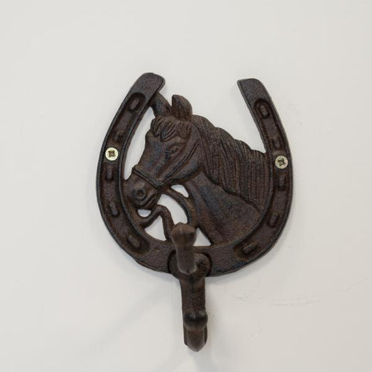 Cast Iron Horse Shoe Coat Hooks