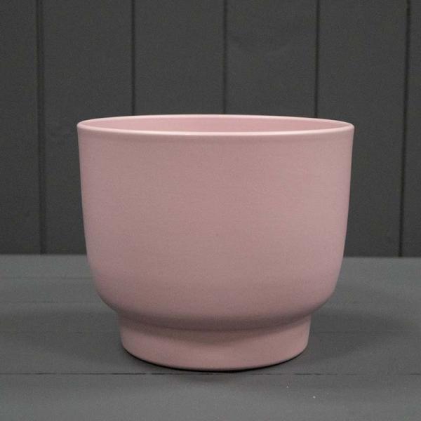 Matte Rose Footed Griebling Ceramic Pot
