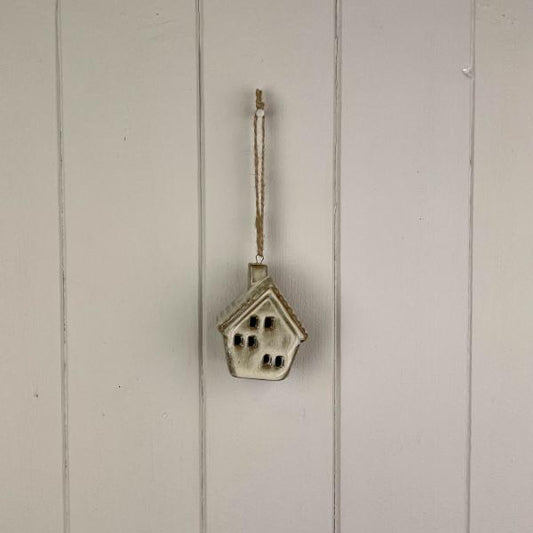 Beige Mottle Ceramic Hanging House Decoration