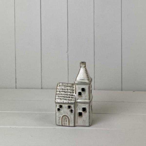 Beige Mottle Ceramic Church Decoration With Led