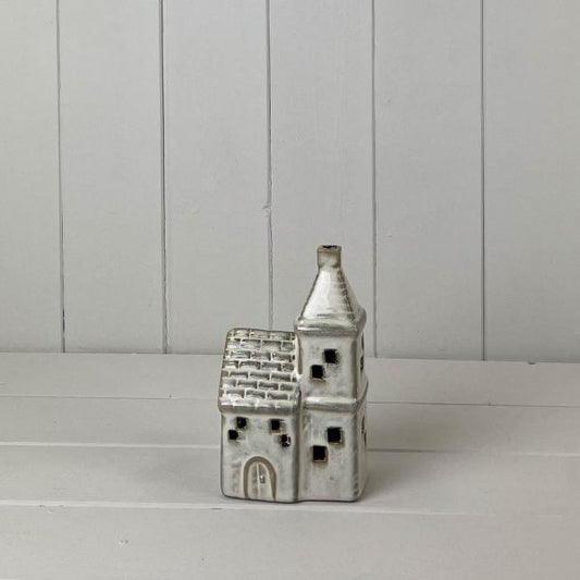Beige Mottle Ceramic Church Decoration With Led