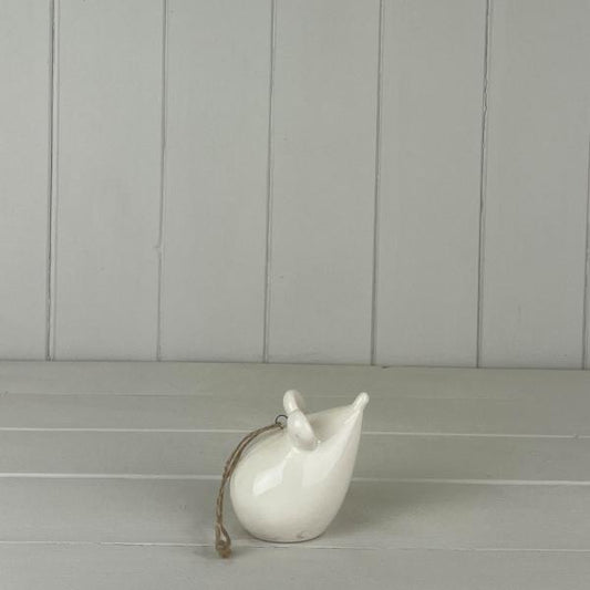 White Ceramic Hanging Mouse
