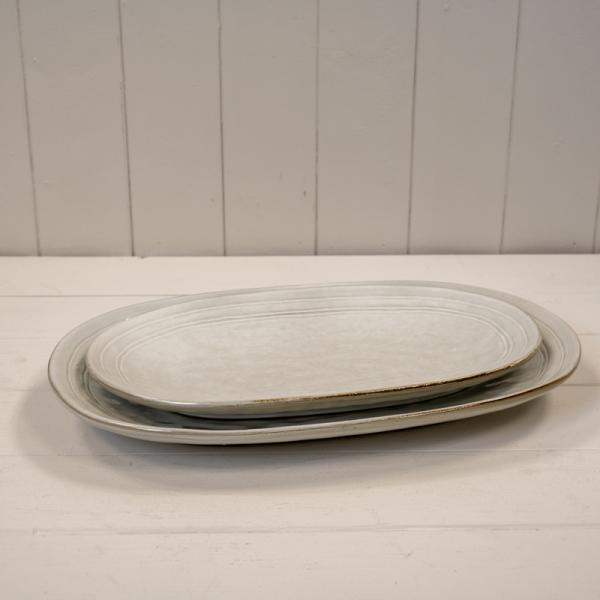 Stoneware Large Oval Plate