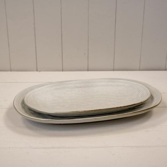 Stoneware Large Oval Plate
