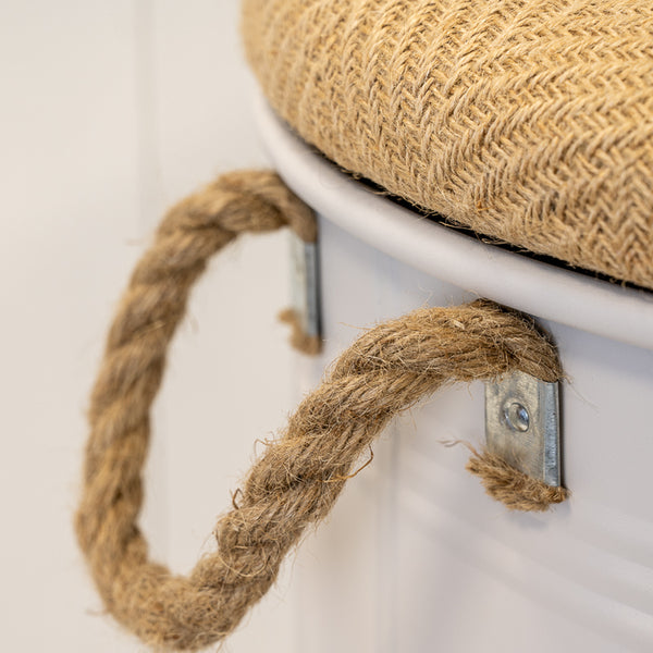 Set Of Three Cream Urban Round Storage Containers
