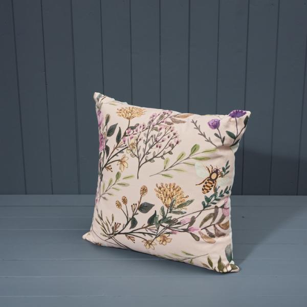 Handmade Cotton Floral Printed Cushion