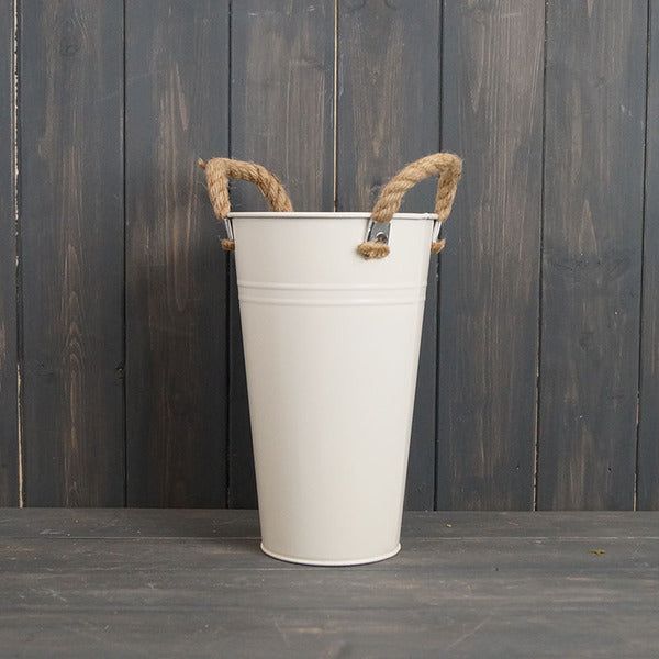 Cream Flower Bucket