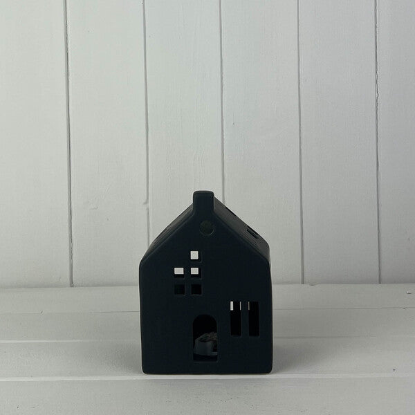 Short Black Ceramic LED House
