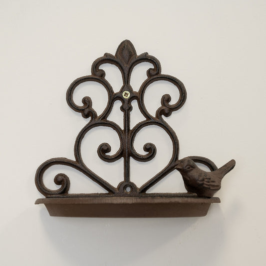 Cast Iron Bird Feeder With Swirls