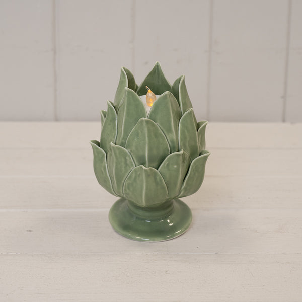 Ceramic Artichoke Candle Holder