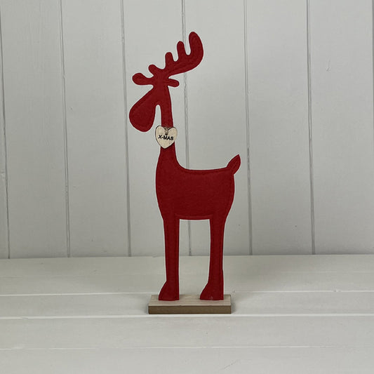 Red Felt Reindeer