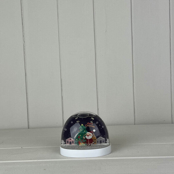 Snow Globe with Merry Christmas Santa with Tree