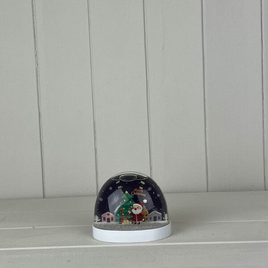 Snow Globe with Merry Christmas Santa with Tree