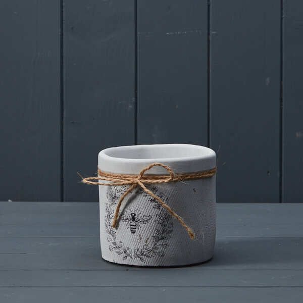 White Bee Pot