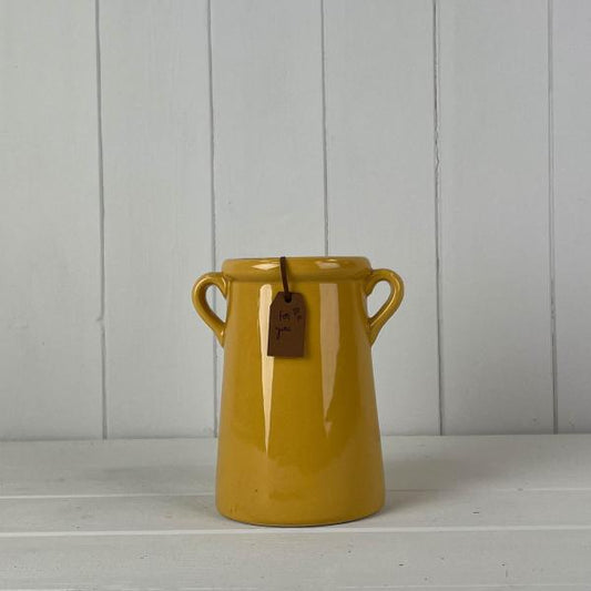 Burnt Yellow "For You" Vase