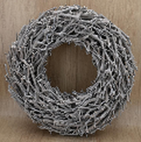 Whitewash Root Branch Wreath