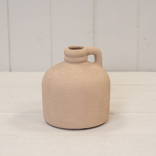 Tan Textured Small Vase
