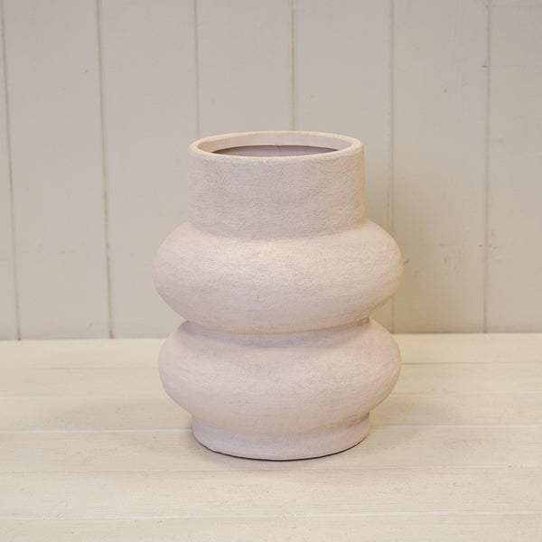 Stone White Sculptured Vase