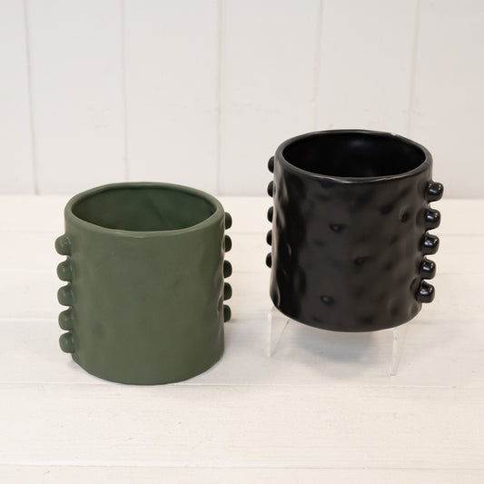 Dimpled Planter with Bobbins