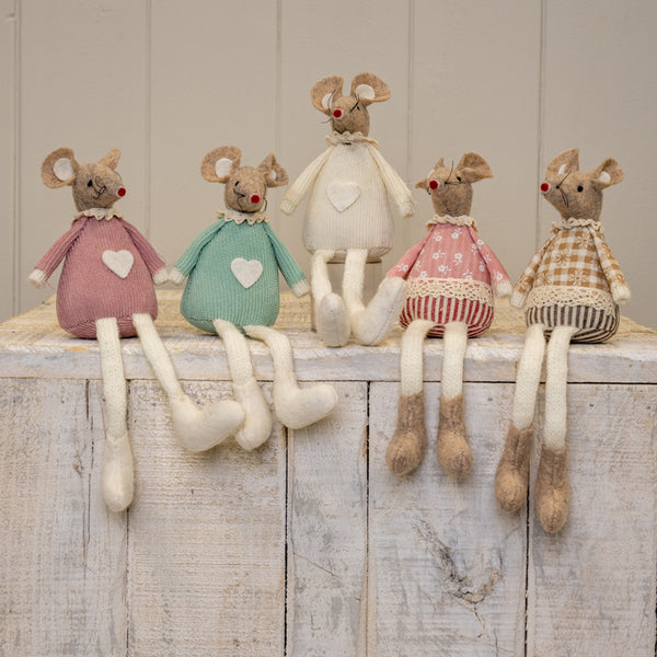 Brown Fabric Sitting Mouse