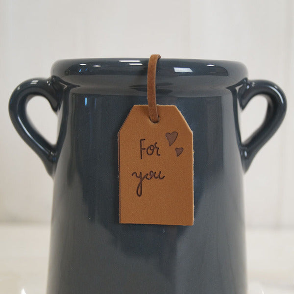 Midnight Blue "For You" Vase