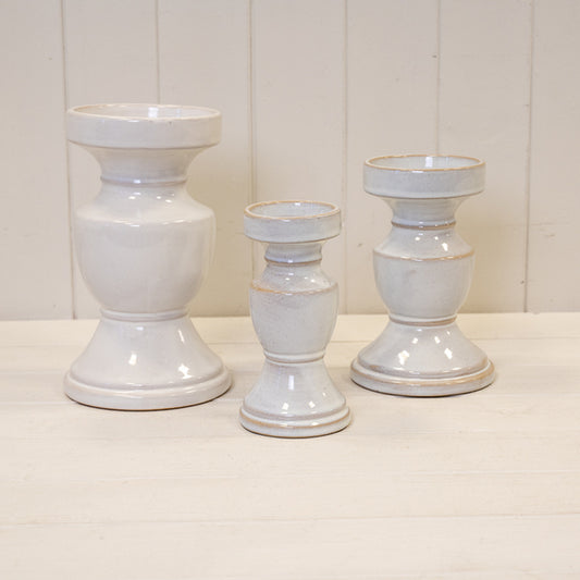 Natural Ceramic Candle Holder