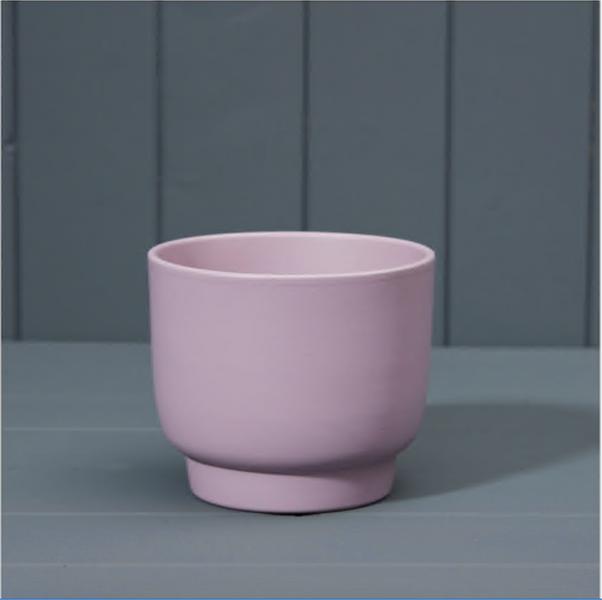 Matte Lavender Footed Griebling Ceramic Pot