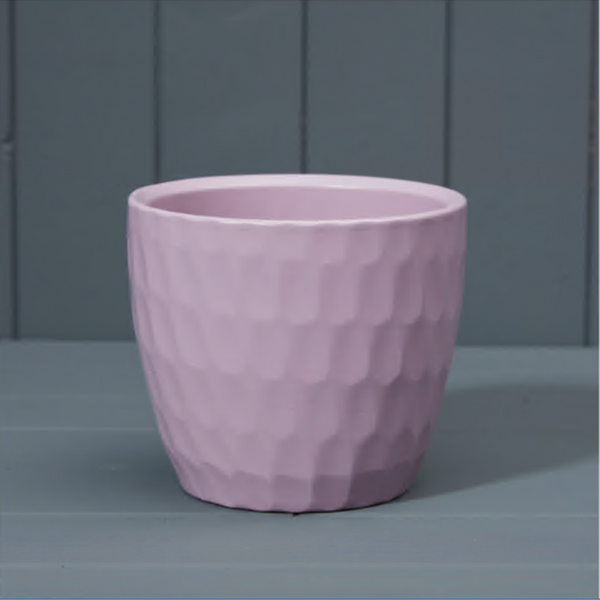 Matte Lavender Griebling Ceramic Carve Pot