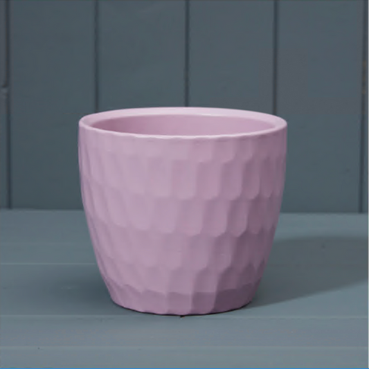 Matte Lavender Griebling Ceramic Carve Pot